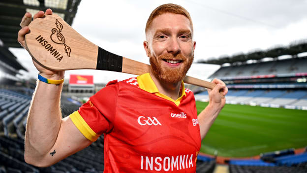 Insomnia ambassador and Limerick hurler Cian Lynch poses for a portait at the launch of Insomnia’s 5-year partnership with the GAA/GPA at Croke Park in Dublin. Photo by Sam Barnes/Sportsfile.