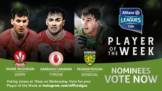 GAA.ie Footballer of the Week nominees.