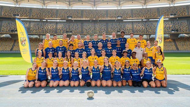 Orang Éire men's and women's players pictured at their recent Gaelic football exhibition day at the Bukit Jalil National Stadium in Kuala Lumpur. 