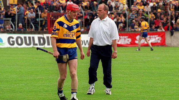 Brian Lohan pictured with Ger Loughnane in 2000.