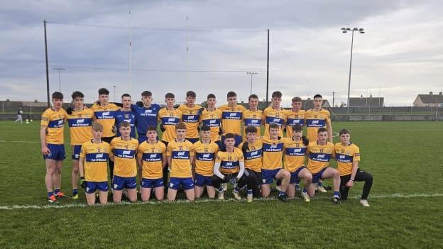 The Clare team that defeated Waterford in the Electric Ireland Munster Minor Football championship  this evening. 