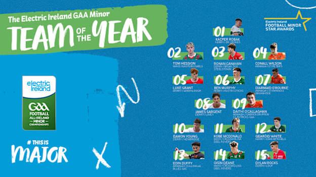 2024 Electric Ireland GAA Minor Star Football Team of the Year.