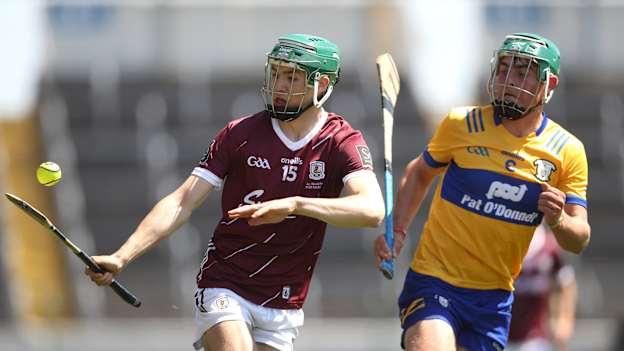 Aaron Niland in action for Galway in the 2023 All-Ireland Minor Hurling Final. 