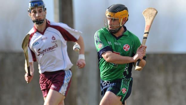 Neil Rogers in Fitzgibbon Cup action for GMIT in 2010 against LIT's Timmy Dalton.