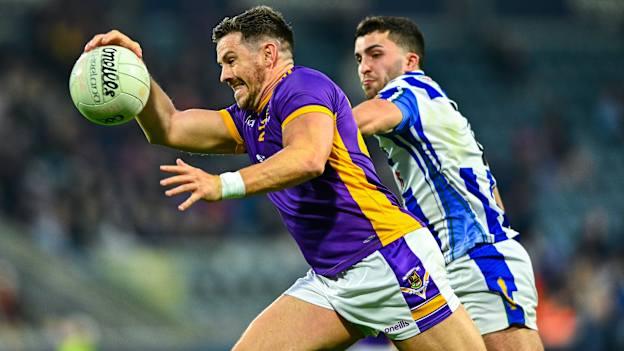 Shane Walsh of Kilmacud Crokes in action against Alex Gavin of Ballyboden St Endas during the Dublin County Senior 1 Club Football Championship quarter-final match between Kilmacud Crokes and Ballyboden St Endas at Parnell Park in Dublin. Photo by Shauna Clinton/Sportsfile.