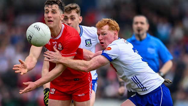 Bhí bua aon phointe amháin ag Muineachán ar Dhoire i gCluain Eois a bhuíochas le cic deireanach ó Rory Beggan