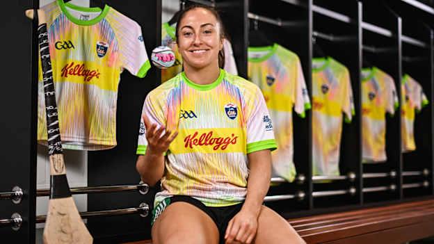 Cork camogie player and Kellogg’s GAA Cúl Camps ambassador, Amy O’Connor, pictured today at Croke Park for the launch of the 2025 Kellogg’s GAA Cúl Camps. A key part of this year's campaign is the new Cúl and Curious initiative, a unique introductory GAA Cúl Camps experience designed for children from migrant families, creating a shared experience with local Irish children and fostering a sense of community. The bespoke camp will take place in St Breckan’s GAA in Lisdoonvarna on April 17. Photo by Sam Barnes/Sportsfile