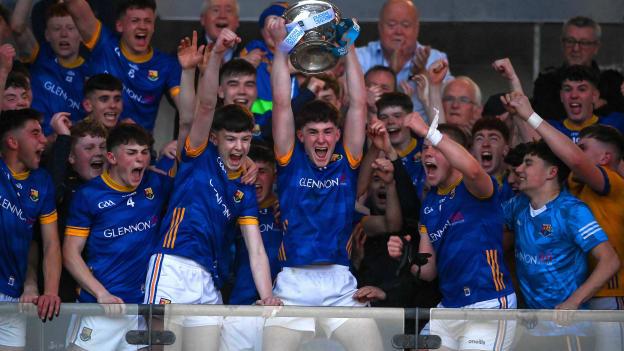Mark Cooney captained Longford to Electric Ireland Leinster MFC glory. Photo by David Fitzgerald/Sportsfile