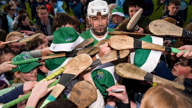Aaron Gillane surrounded by Limerick supporters following the Munster SHC win over Tipperary. Photo by Tom Beary/Sportsfile