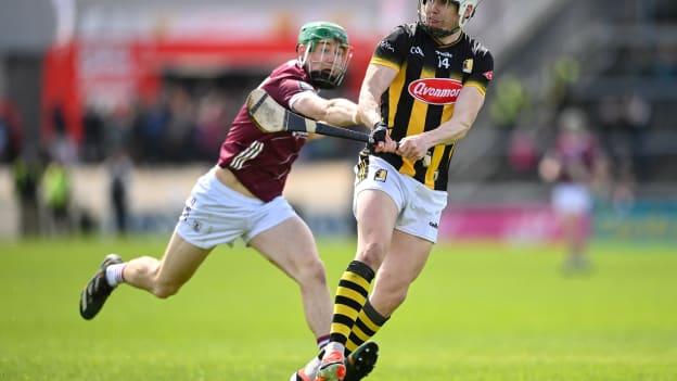 TJ Reid, Kilkenny, and Jack Grealish, Galway, in Leinster SHC action. Photo by David Fitzgerald/Sportsfile