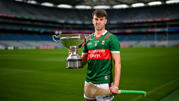 Nickey Rackard Cup finalist Mayo's David Kenny during a Joe McDonagh, Christy Ring, Nicky Rackard, Lory Meagher Cup Final media day at Croke Park in Dublin. Photo by Stephen McCarthy/Sportsfile.