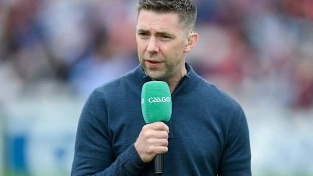 Marc Ó Sé on duty for GAAGO at last year's All-Ireland SFC clash between Galway and Derry at Pearse Stadium. Photo by Stephen McCarthy/Sportsfile