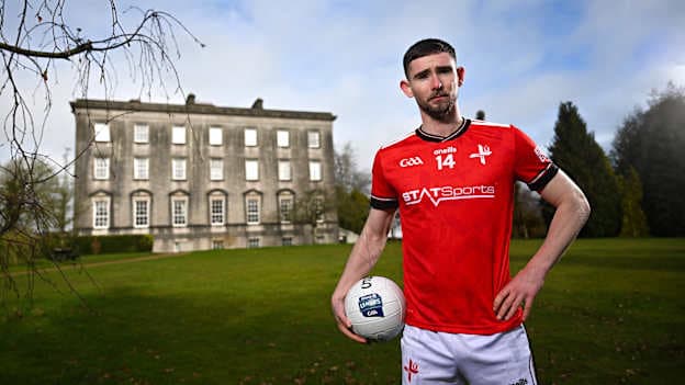 Ciaran Downey of Louth poses for a portrait during an Allianz National League media event at The Palace Demesne in Armagh. Photo by Ramsey Cardy/Sportsfile.