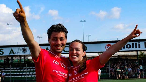 Gianni Goretti and Niamh Ryan pictured together at a tournament hosted by Rome Hibernia. 