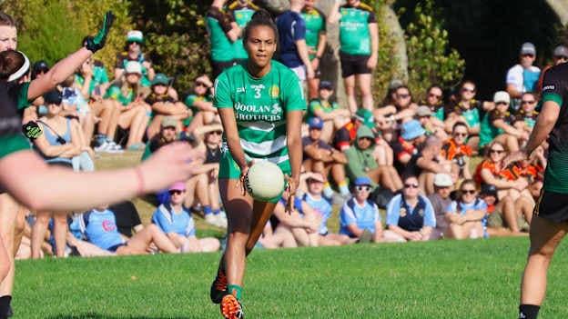 Celtic women's footballers at the 2025 New Zealand Championships in Auckland.