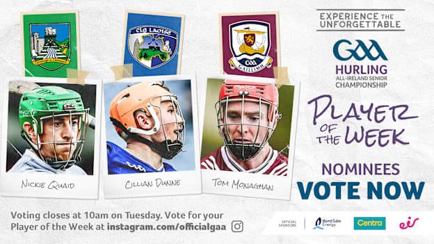 GAA.ie Hurler of the Week nominees.