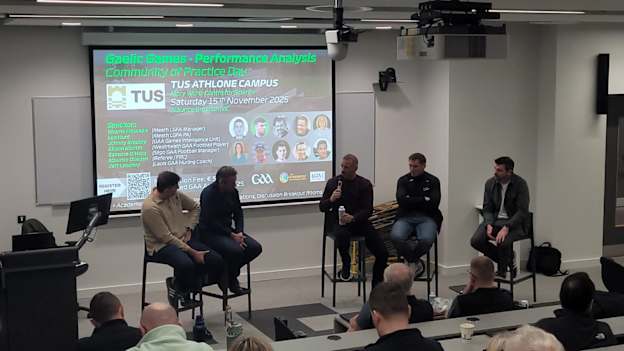 Panel Discussion on the new FRC rules, left to right, Maurice Brosnan, Maurice Deegan, Eamonn O Hara, Kieran Martin, and Johnny Bradley.