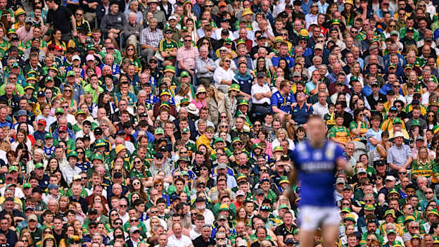 Supporters during the GAA Football All-Ireland Senior Championship final match between Kerry and Donegal at Croke Park in Dublin. Photo by Ramsey Cardy/Sportsfile.