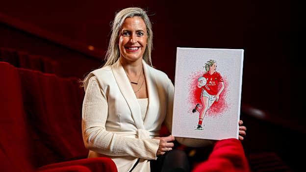 Bríd Stack sits for a portrait during the launch of TG4's award-winning Laochra Gael series at the Light House Cinema in Dublin. The Gaelic sport biography series returns with eight new GAA legends profiled for Season 23. Photo by Seb Daly/Sportsfile.