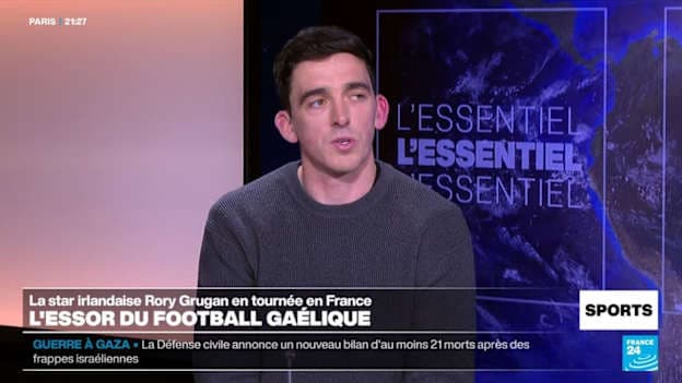 While in France, Grugan was interviewed by France 24 TV which is broadcast in 74 countries with a weekly audience of almost 100 million.