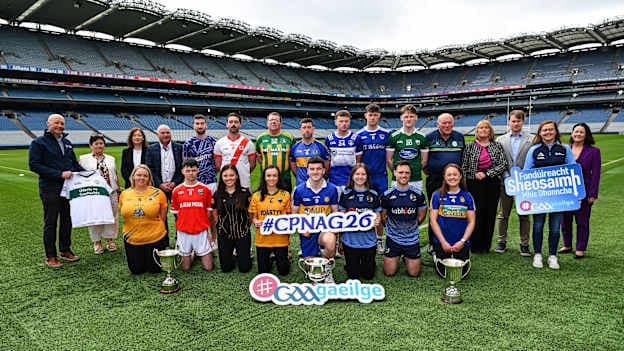 Seoladh Comórtas Peile na Gaeltachta 2026 i bPáirc an Chrócaigh inniu