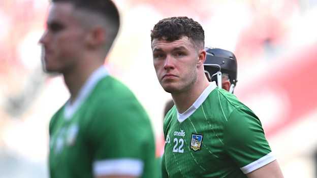 Shane O'Brien of Limerick after his side's defeat in the GAA Hurling All-Ireland Senior Championship semi-final match between Limerick and Cork at Croke Park in Dublin. Photo by Seb Daly/Sportsfile.