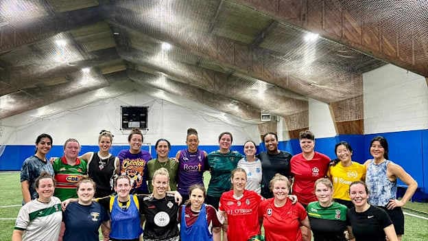 Team Canada training involving Teams 1 and 2.Back, left to right: Haya Kamal (Team 2), Clodagh Keane (Team 1), Erin Loughnane (Team 1), Jaclyn Halliday (Team 1), Iliana Loupessis (Team 1), Amy Kahr (Team 1), Michelle Schevers (Team 2), Zoe King (Team 2), Tash Ennis (Team 2), Gabriella Nicole Dobias (Team 1), Alicia Corriveau (Team 1), Taylor Koyanagi (Team 1). Front, left to right: Adrianne Garland (Team 2), Ciara Gunn (Team 2), Mairead Stasiulis (Team 1), Siobhan O Muiri (Team 1), Jenna Bender (Team 1), Erin Merkley (Team 1), Sarah Batley (Team 1), Isobel Brown (Team 2), Ciara Dunne (Team 1).