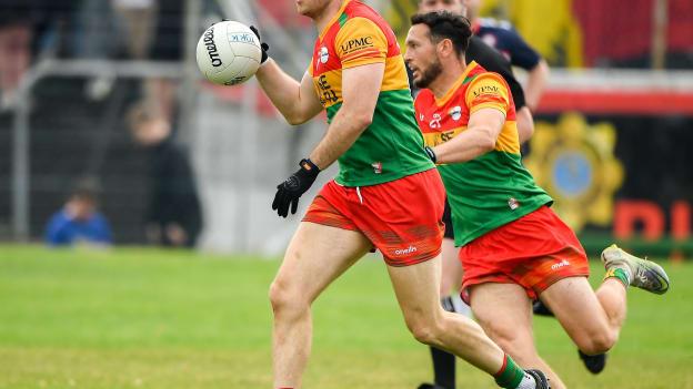 Darragh Foley of Carlow during the 2023 Tailteann Cup Preliminary Quarter Final match between Carlow and New York at Netwatch Cullen Park in Carlow. Photo by Matt Browne/Sportsfile