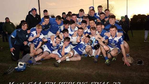 Kilmessan celebrate after winning the 2023 Meath U21A Championship. Many of the same players will be in action for the club's senior team in Sunday's County SHC semi-final against Ratoath. 