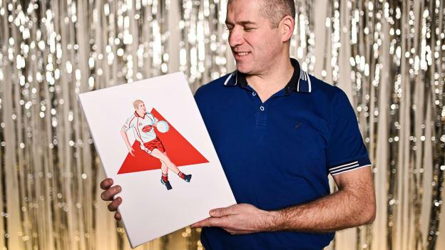 Former Tyrone footballer Kevin Hughes attends the launch of TG4's award-winning Laochra Gael series at the Light House Cinema in Dublin as the Gaelic sport biography series returns for another season. Photo by Piaras Ó Mídheach/Sportsfile.