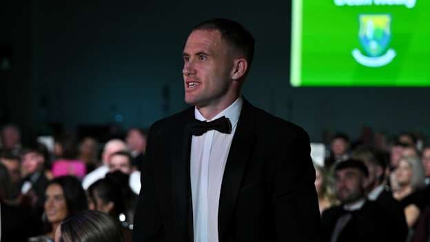 2026 Tailteann Cup Player of the Year Dean Healy of Wicklow during the GAA Champion 15 Awards 2026 ceremony at Croke Park in Dublin. Photo by Sam Barnes/Sportsfile.