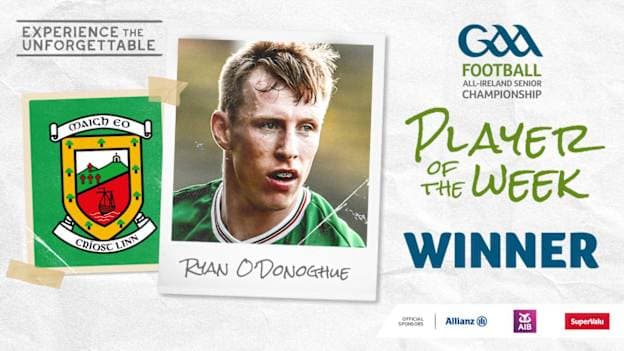 GAA.ie Footballer of the Week Ryan O'Donoghue.