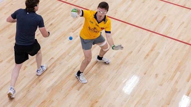 Brendan McCarthy (Westmeath) representing Texas A&M at the Collegiate Nationals wearing his Denver Gaels Jersey. Photo by Eilish Owens.