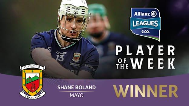 Mayo's Shane Boland is this week's GAA.ie Hurler of the Week.