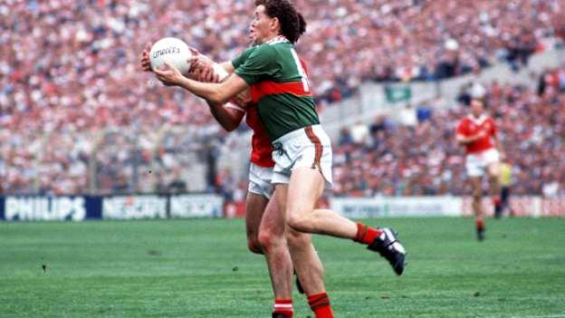 Anthony Finnerty in action for Mayo against Cork in the 1989 All-Ireland SFC Final. Photo by Ray McManus/Sportsfile