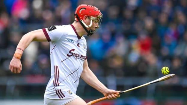 TJ Brennan of Galway during the Leinster GAA Hurling Senior Championship Round 1 match between Galway and Wexford at Pearse Stadium in Galway. Photo by Seb Daly
