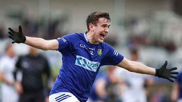 Tadhg McDonnell celebrates following St Mary’s Ardee's victory. Photo by Michael P Ryan/Sportsfile