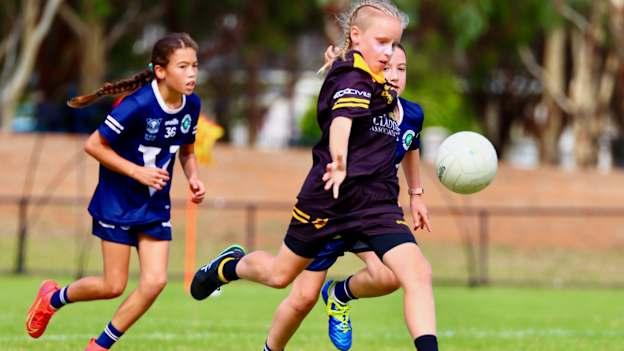 Western Australia under-12 girls at the Australasia Féile in Adelaide, March 2023.