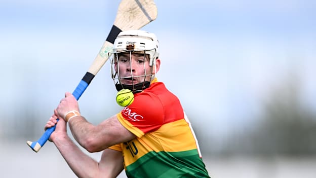 Martin Kavanagh of Carlow during the 2024 Leinster GAA Hurling Senior Championship Round 2 match between Carlow and Dublin at Netwatch Cullen Park in Carlow. Photo by Piaras Ó Mídheach/Sportsfile