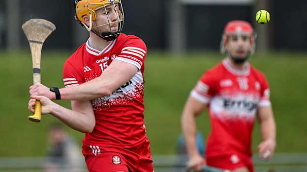 Shea Cassidy of Derry during the Allianz Hurling League Division 2 match between Kerry and Derry at Austin Stack Park in Tralee, Kerry. Photo by Brendan Moran/Sportsfile.