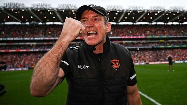 Armagh manager Kieran McGeeney after his side's victory in the GAA Football All-Ireland Senior Championship semi-final match between Armagh and Kerry at Croke Park in Dublin. Photo by Harry Murphy/Sportsfile.