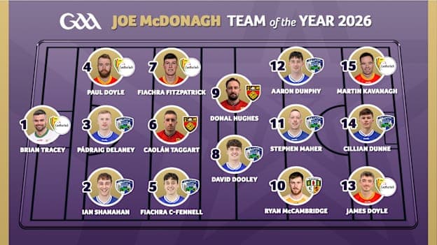 The Joe McDonagh Cup Team of the Year for 2026.
