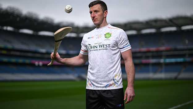 Cork hurler Patrick Horgan at the launch of John West Féile 2025, marking 10 years of sponsorship by the company of the competition at Croke Park, Dublin. Photo by David Fitzgerald/Sportsfile.