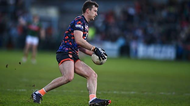 Armagh goalkeeper Ethan Rafferty in Allianz Football League action. Photo by David Fitzgerald/Sportsfile
