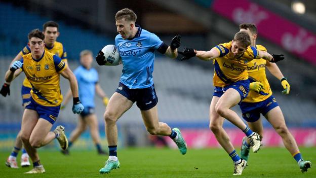Dublin's Seán Bugler on the attack at Croke Park. Photo by Stephen Marken/Sportsfile
