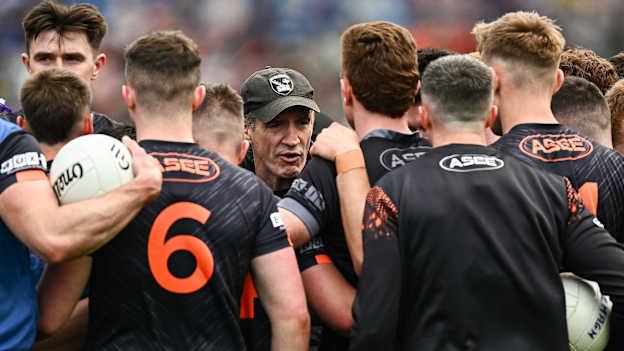 Armagh manager Kieran McGeeney before the GAA Football All-Ireland Senior Championship semi-final match between Armagh and Kerry at Croke Park in Dublin. Photo by Harry Murphy/Sportsfile.