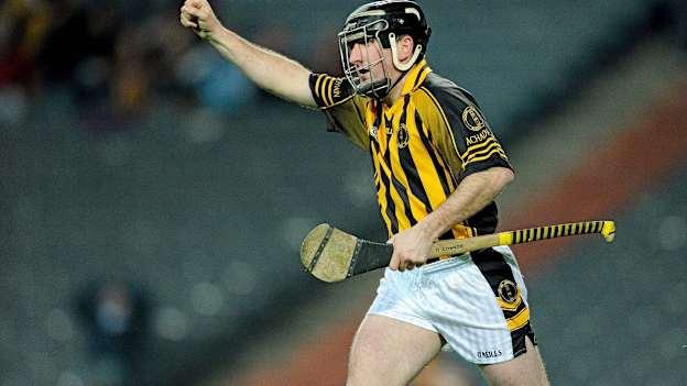 St Lachtain's Ollie O'Connor celebrates after scoring a goal in the 2010 AIB All-Ireland Club IHC Final at Croke Park. Photo by Sportsfile