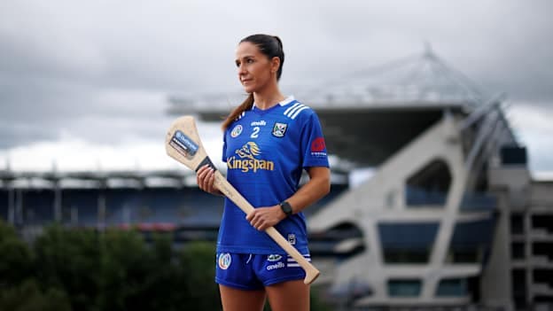 Cavan's Roisin O'Keeffe pictured at the 2026 Glen Dimplex All-Ireland Camogie Championship Final Media Day, Maldron Hotel Croke Park, Dublin. Mandatory Credit ©INPHO/James Crombie