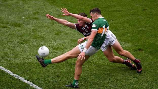 David Clifford of Kerry in action against John Daly of Galway during the 2022 GAA Football All-Ireland Senior Championship Final match between Kerry and Galway at Croke Park in Dublin. Photo by Daire Brennan/Sportsfile