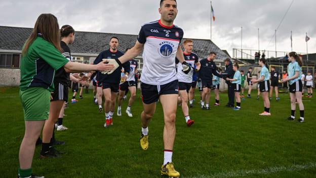 Jamie Boyle of New York runs out before the 2023 Connacht GAA Football Senior Championship Semi-Final match between Sligo and New York at Markievicz Park in Sligo. Photo by David Fitzgerald/Sportsfile